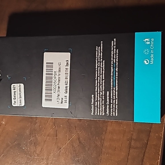 3pk Glass Screen Protector Galaxy A21 - Picture 2 of 4